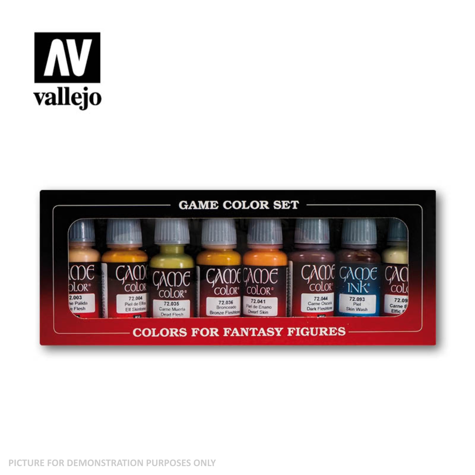 Vallejo Game Colour - Skintones 8 Colour Set